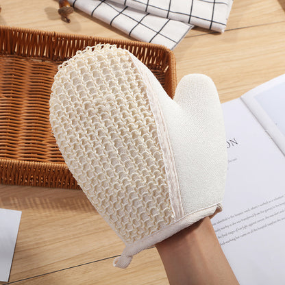 PureNature Eco Jute Exfoliating Bath Glove – Natural Body Scrub & Spa Shower Mitt