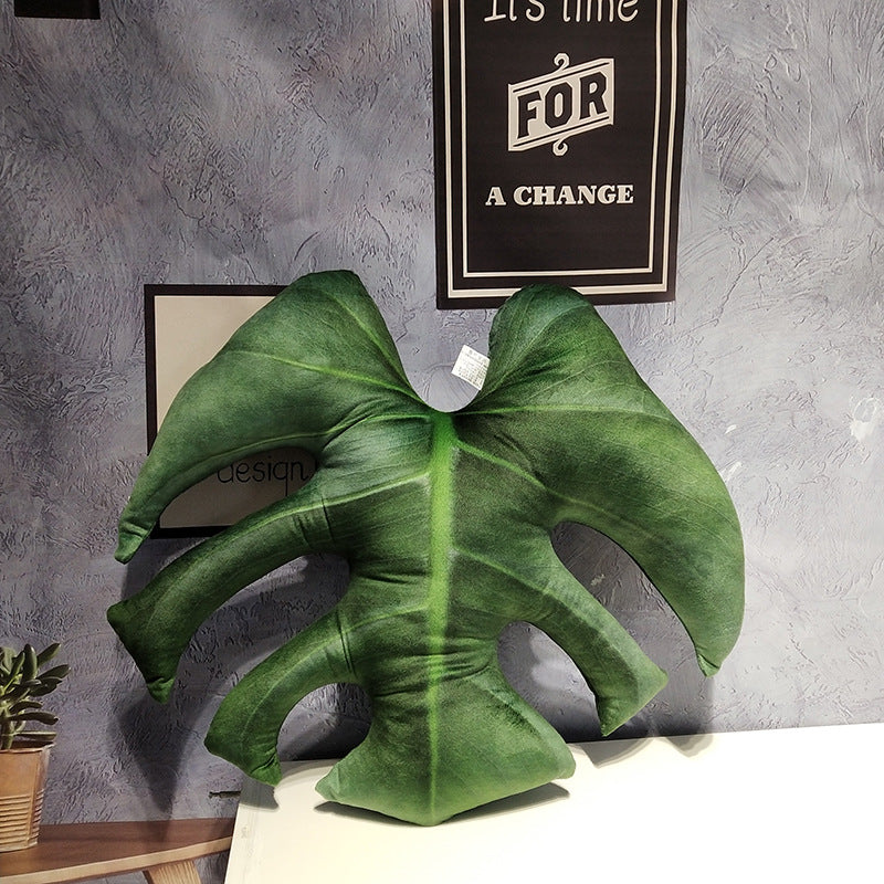 Tropical Leaf Shaped Cushion