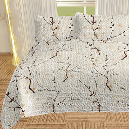 Arboreal Calm Tree Branch 3-Piece Quilt Set – Nature-Inspired Bedding