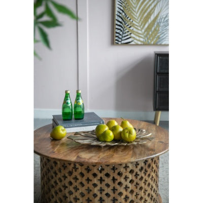 Gilded Monstera Luxe Wall Sculpture & Tray